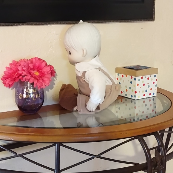 Vintage 1981 Big Precious Moments Enesco Porcelain Mikey Doll 17" Tall😍 - Picture 8 of 15